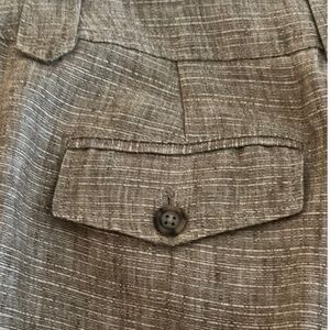 NWOT Jones NY Beige Textured Linen Trousers 4